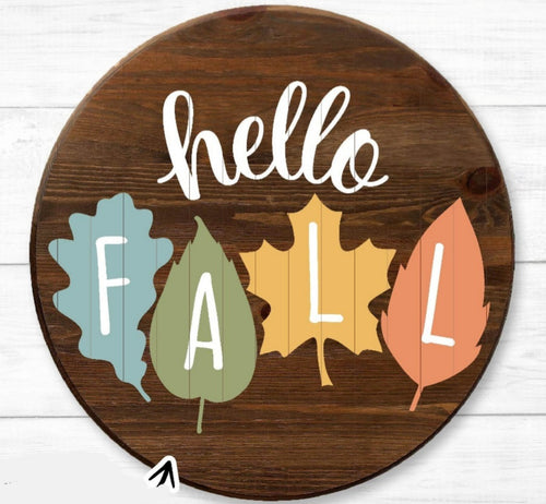 Hello Fall Door Sign