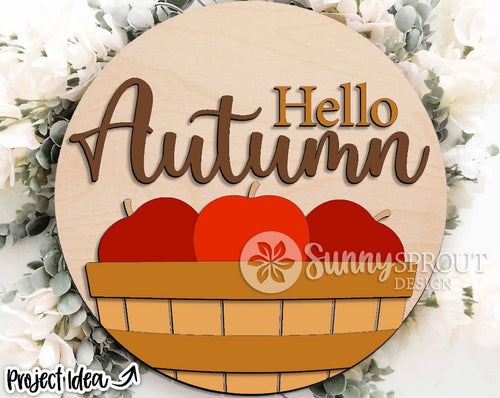 Hello Autumn Door Sign