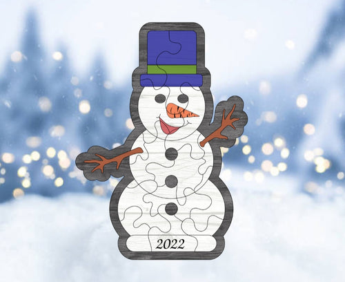 Snowman Wooden Puzzle