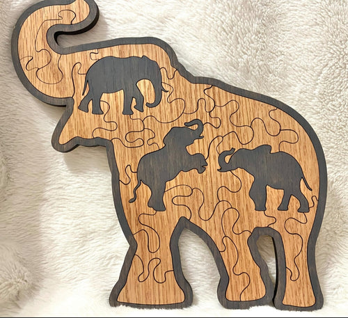 Elephant wooden Puzzle