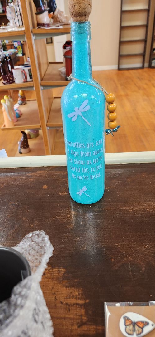 Blue Wine Bottle