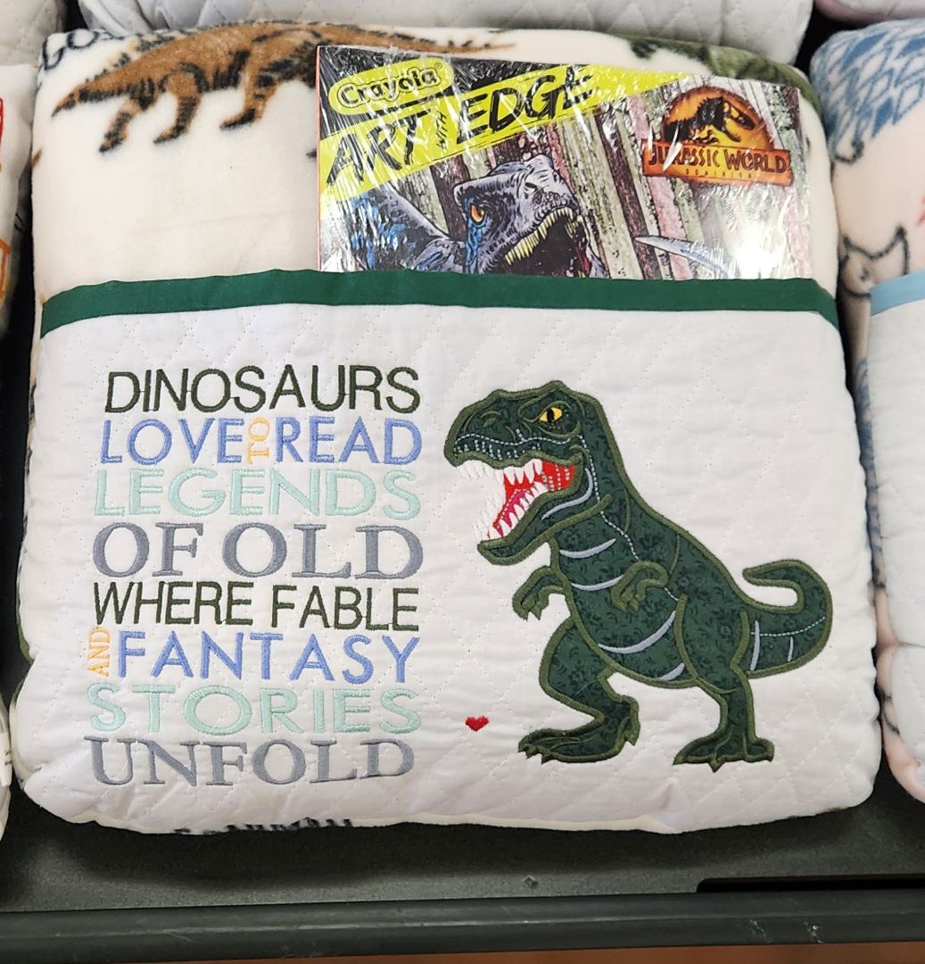 Dino Reading Pillow