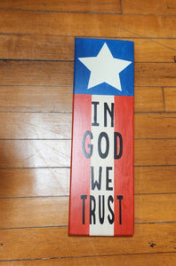 In God We Trust Sign