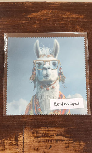 Llama Eye Glasses Wipe