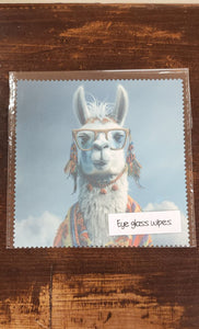 Llama Eye Glasses Wipe