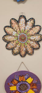 Tan Mosaic Flower
