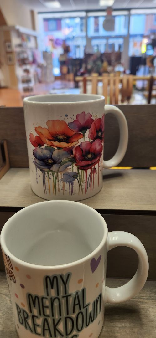 Dark Flowers Coffee Mug