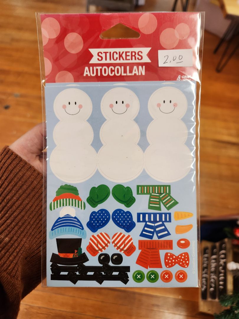 Snowman Stickers