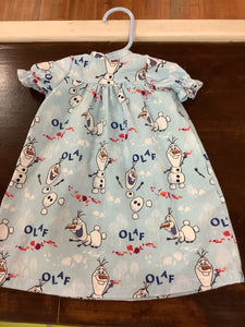 Doll Olaf nightgown Misners Makings