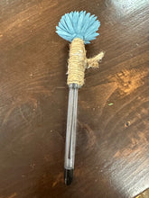 Load image into Gallery viewer, Light blue wood floral pen