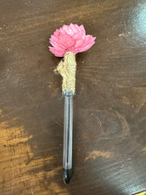 Load image into Gallery viewer, Light pink wood floral pen