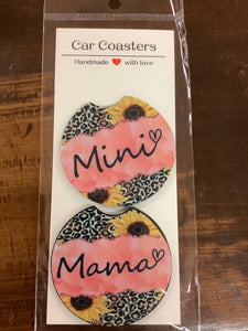 Mama/mini car coasters