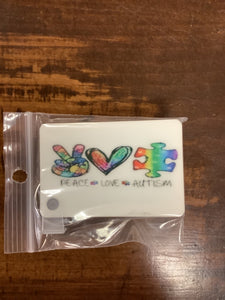 Autism awareness keychain