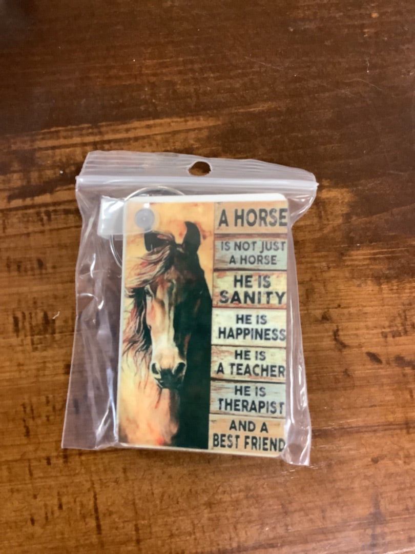 Horse keychain