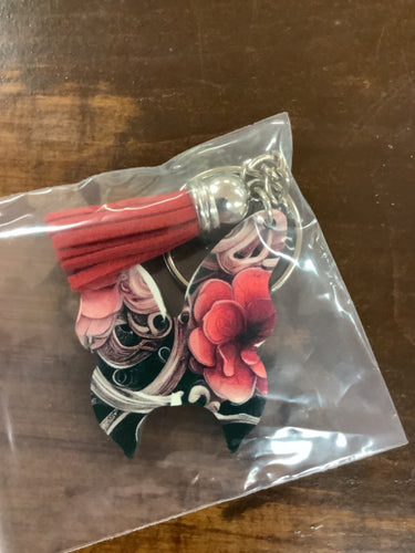 Red butterfly keychain