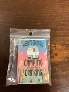 Camping keychain