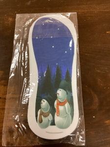 2 snowmen adults socks