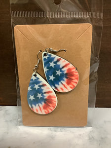 American flag earrings