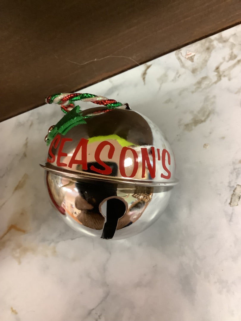 Seasons greeting ornament