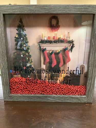 Most wonderful time of year shadow box