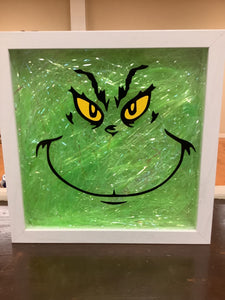 Grinch shadow box