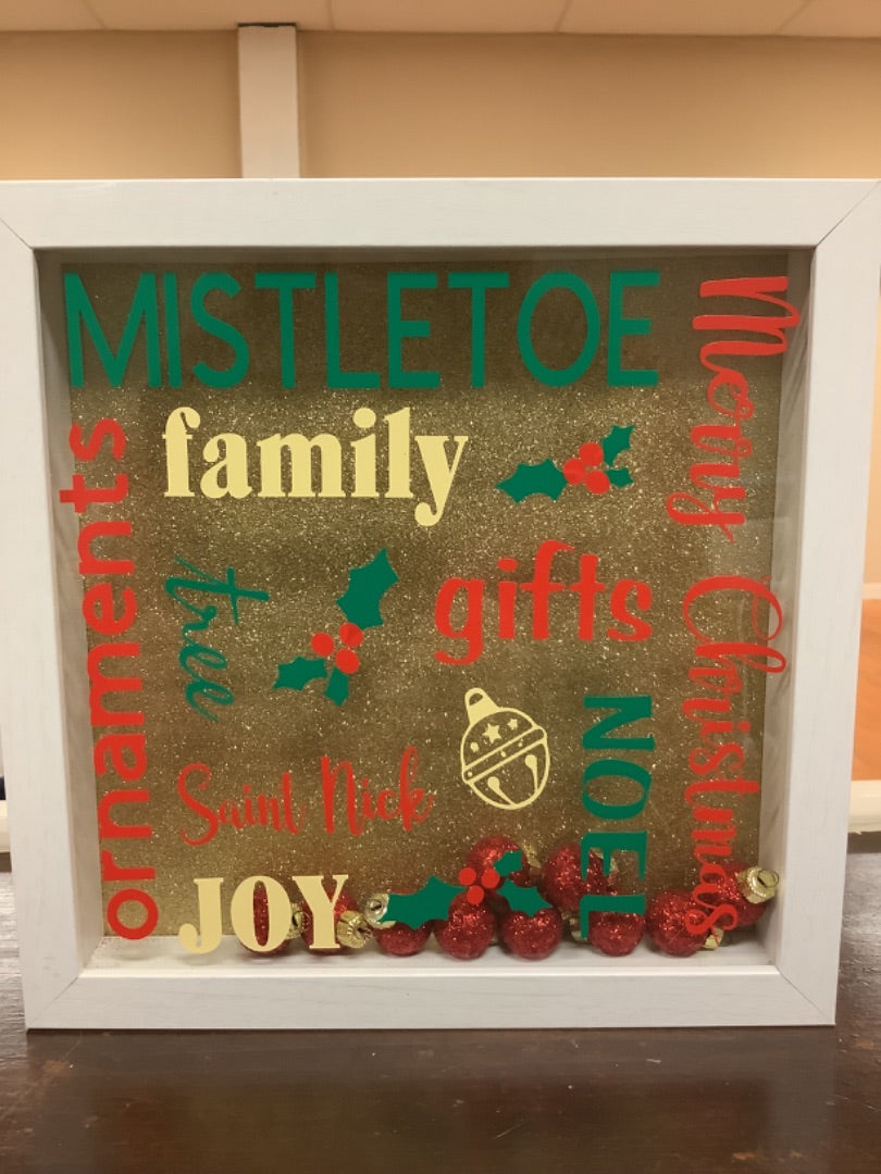 Mistletoe shadow box