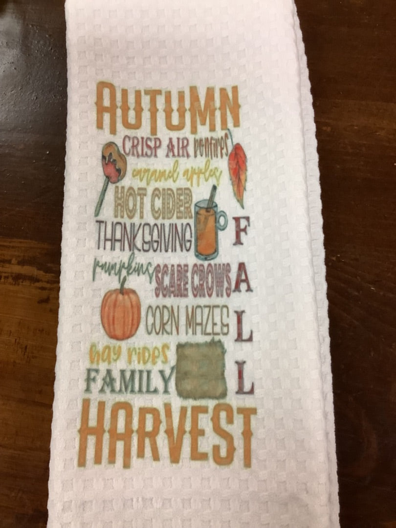 Autumn air dish towel