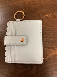 Grey snap wallet