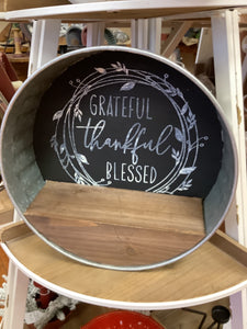 Thankful Tin shelf