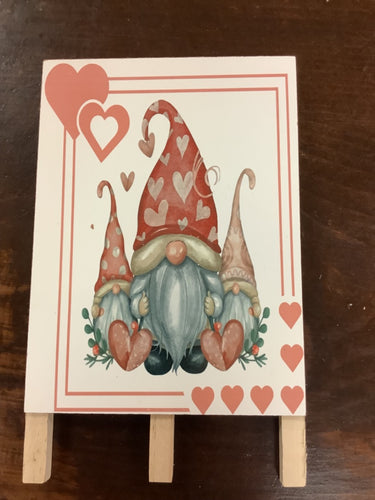 Valentines easel decor