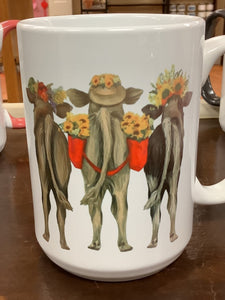 3 cow coffee mug