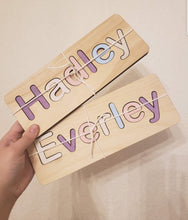 Load image into Gallery viewer, Wooden Name Puzzle