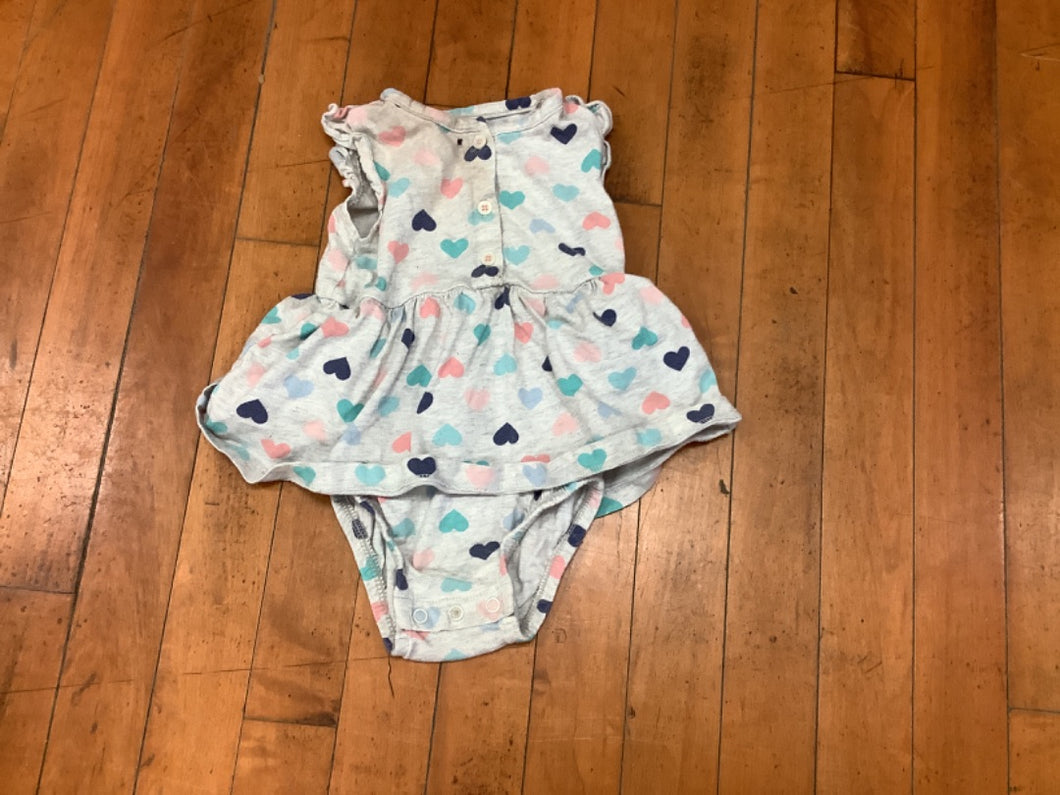 18M Heart Dress Onesie