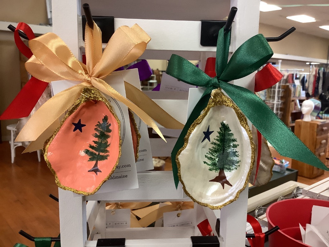Maine Flag Christmas Ornament