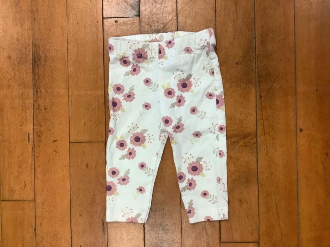 3-6M Pink Flower Pants