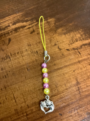 Colorful pig charm