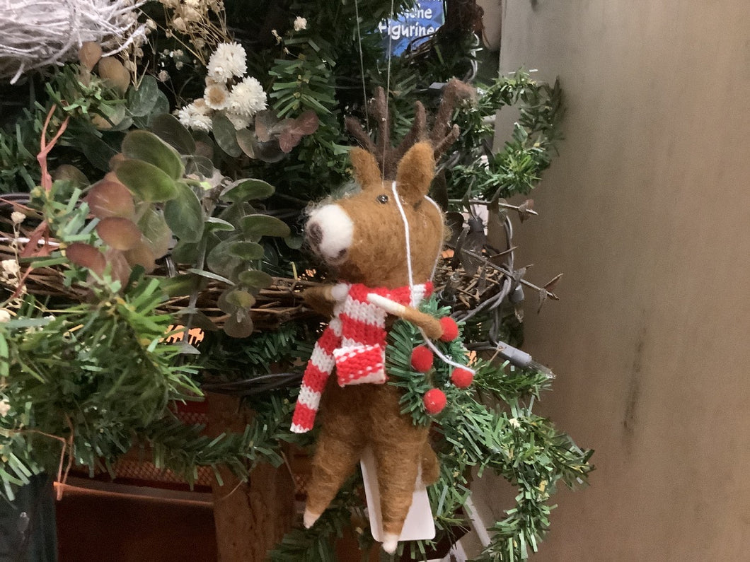 Felt Deer Ornament