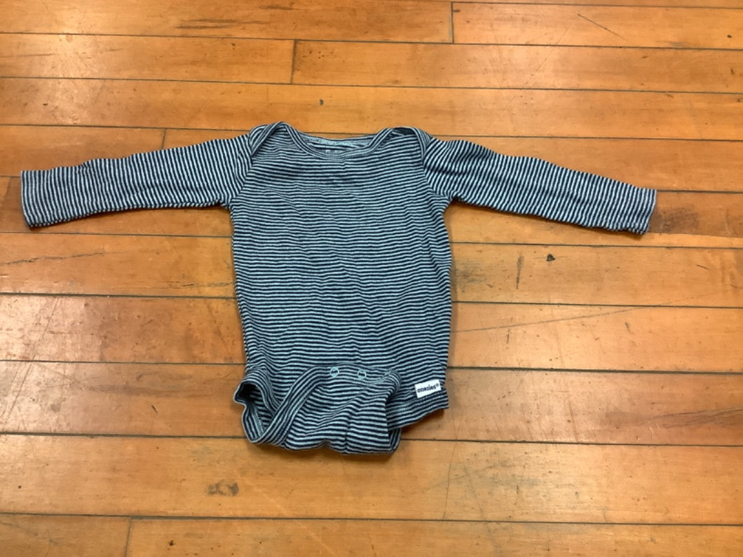 3-6M Striped Onesie