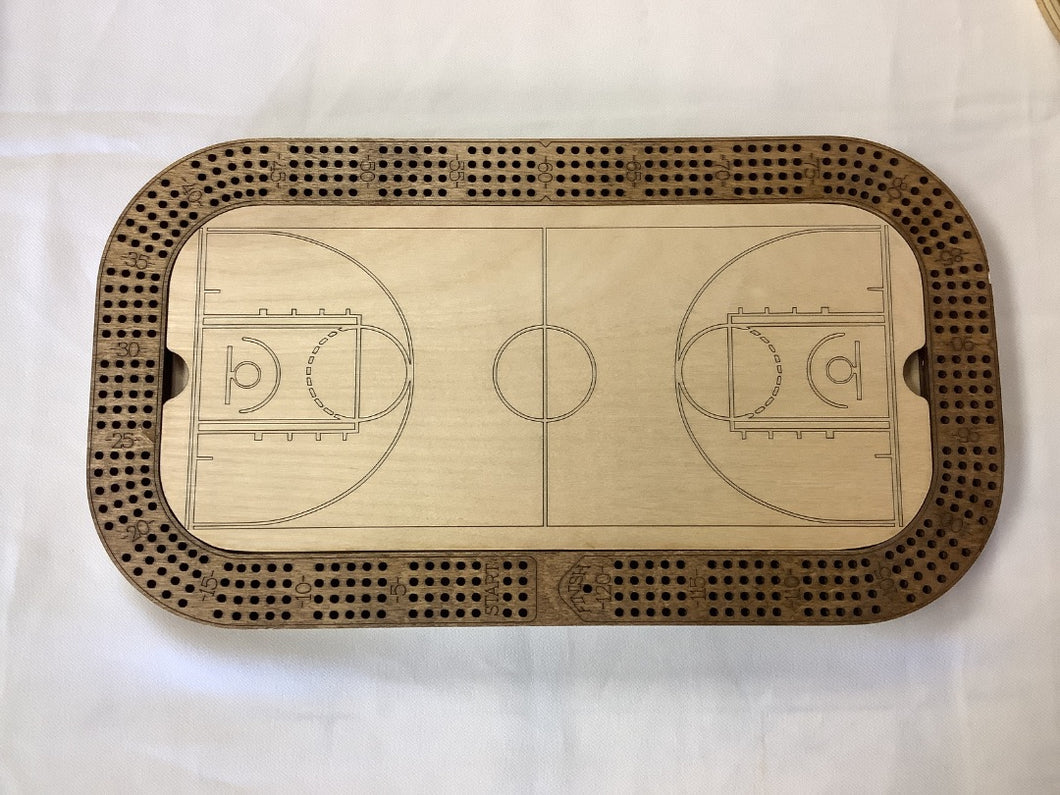 Basket Ball Court Cribbage Board