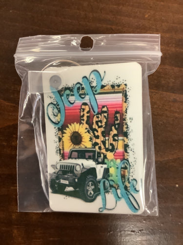 Jeep life keychain