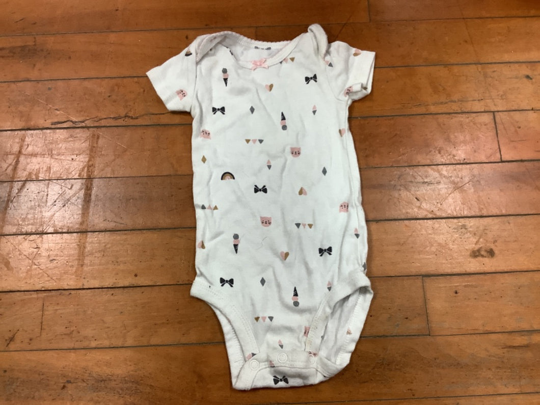 12M Cat and Ice Cream Onesie
