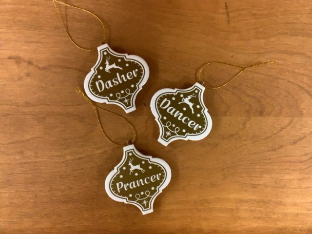 Reindeer Ornament Set