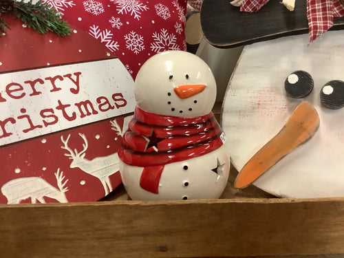 Snowman Candle Holder