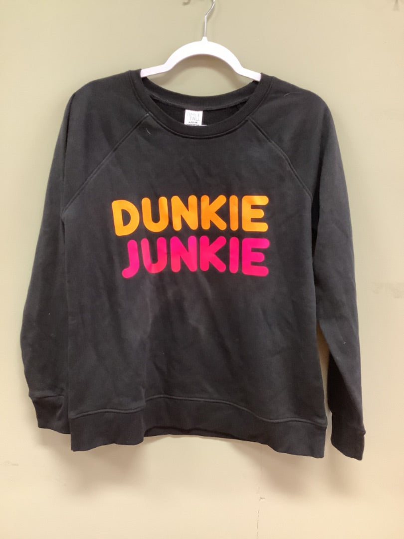 L Dunkin junkie crew neck