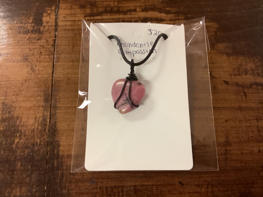 Rhodonite Heart Necklace
