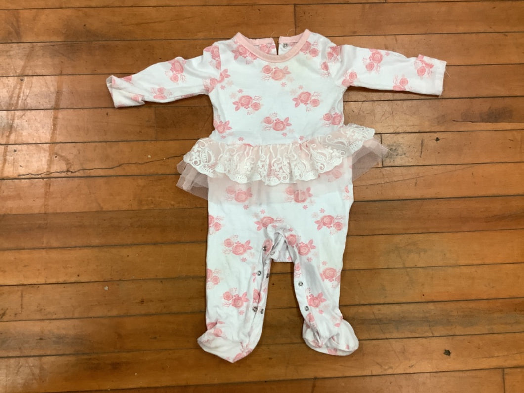 6-9M Rose And Tutu Onesie