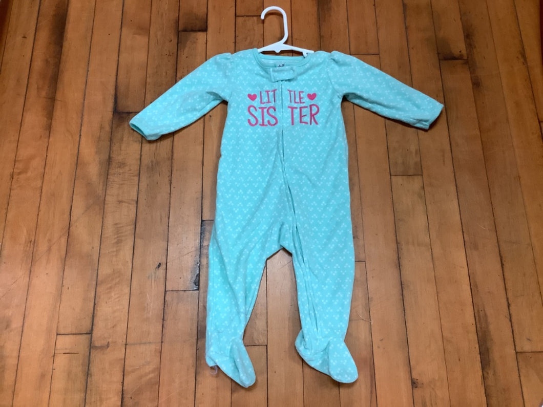 6-9M Mint Green Big Sister Onesie