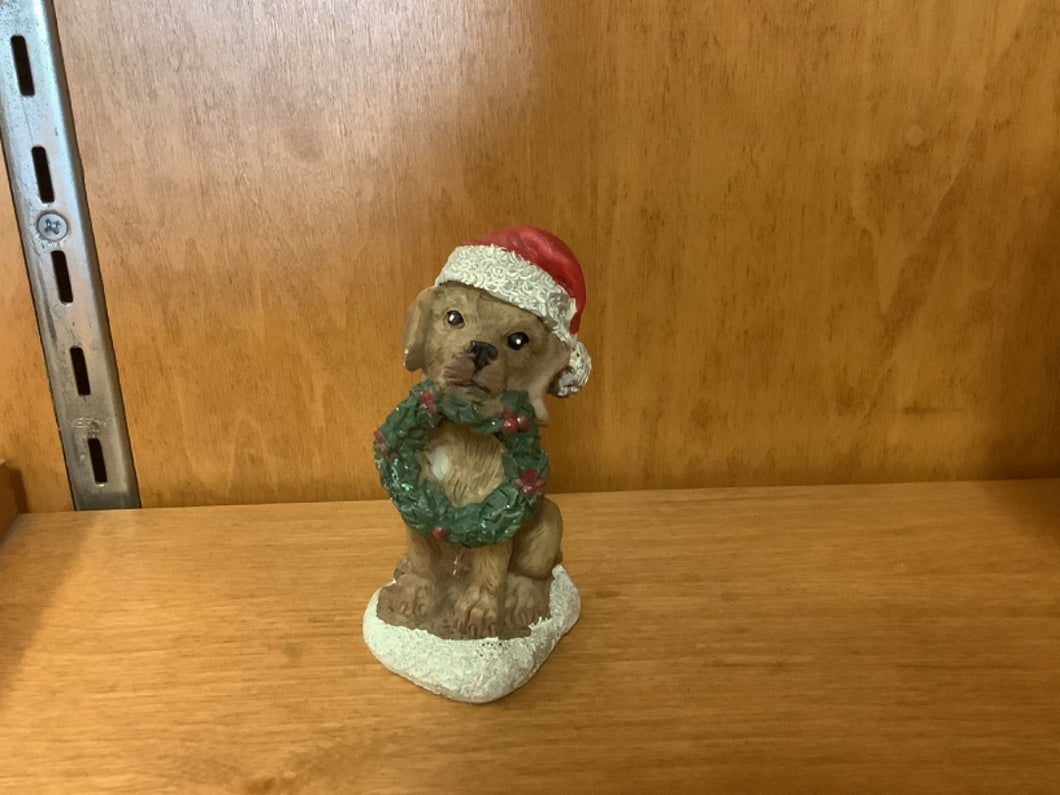 Christmas Labrador Dog Figurine