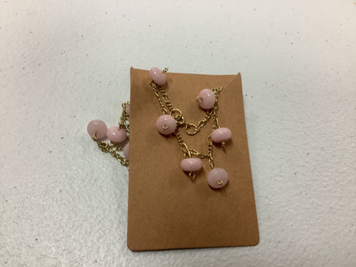 Pink bead necklace