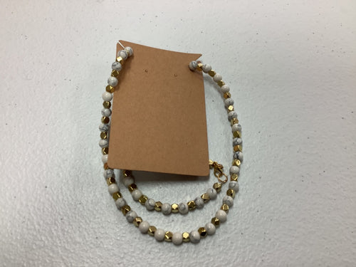 Gold marble necklace